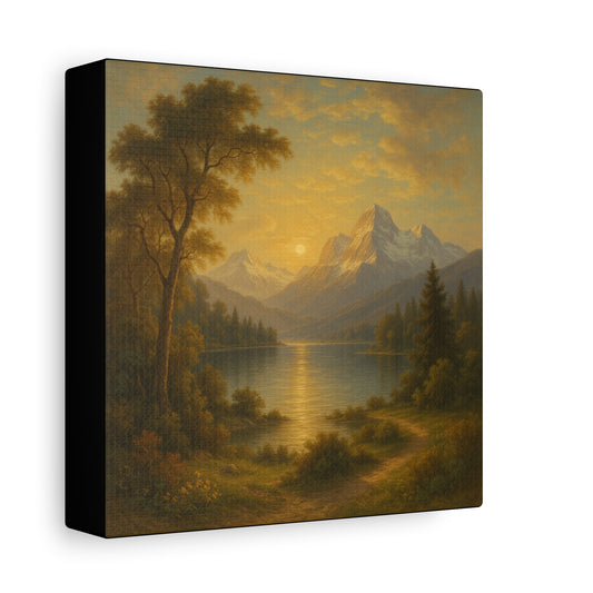 Sunlit Mountain Lake