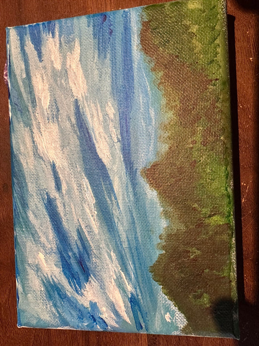 Landscape painting of the sky